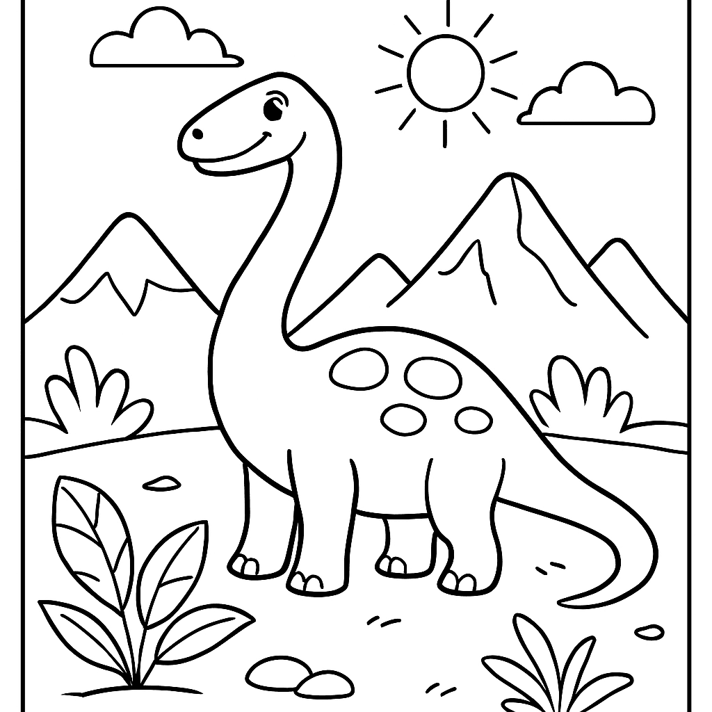 A Long-necked Brachiosaurus