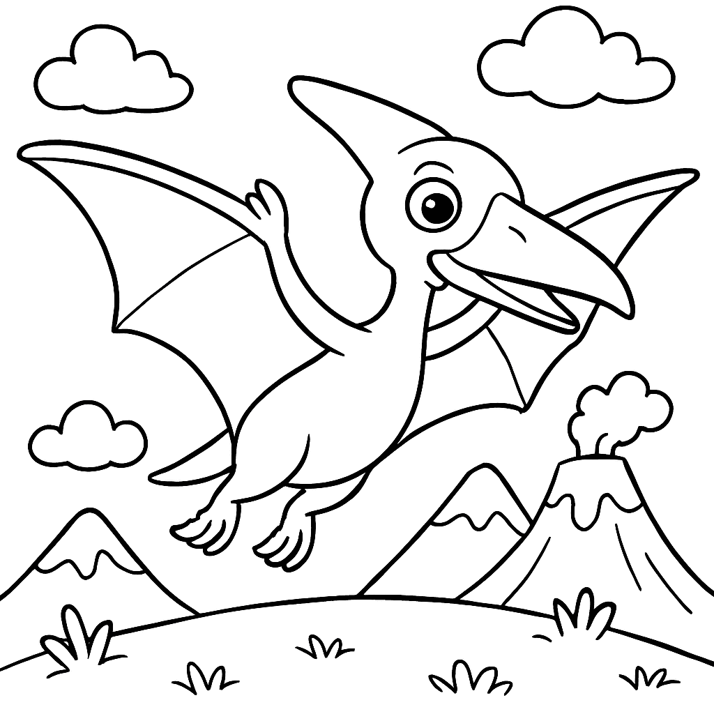 A Pterodactyl Flying