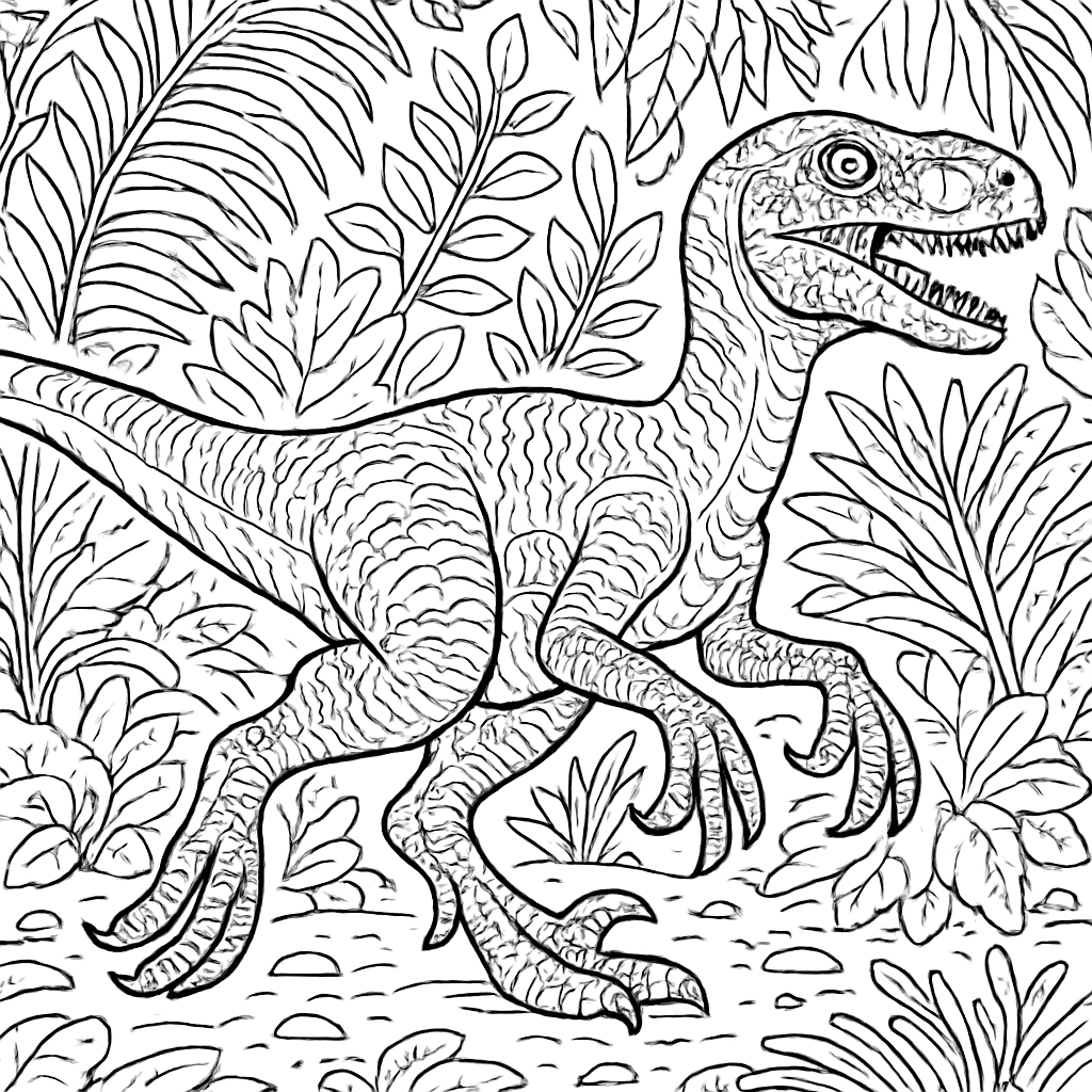 A Velociraptor Running