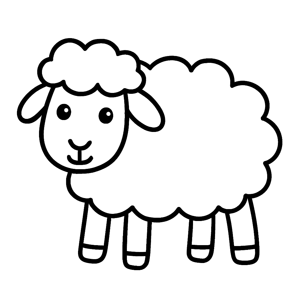 A Sheep With Fluffy Wool