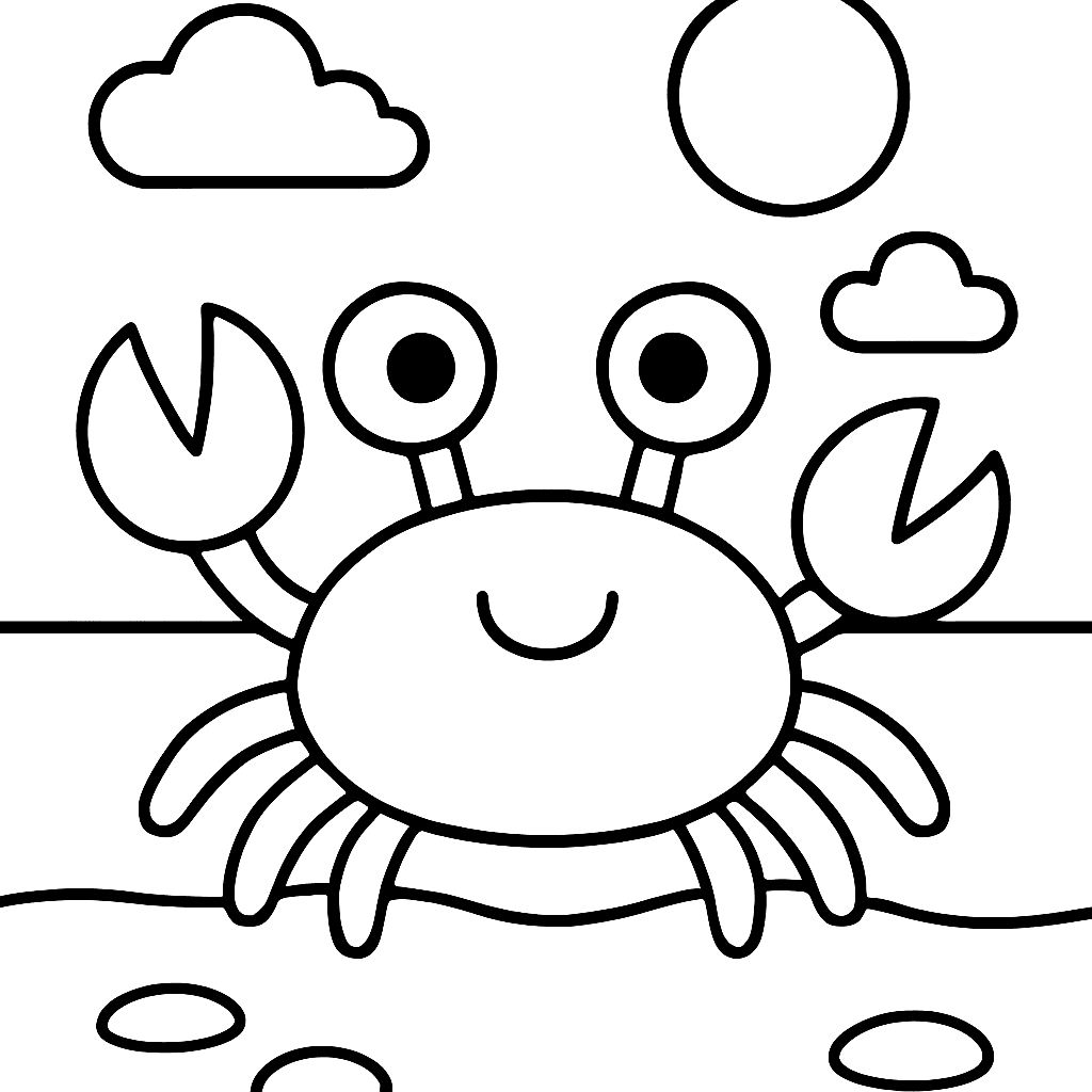 A Crab On The Beach