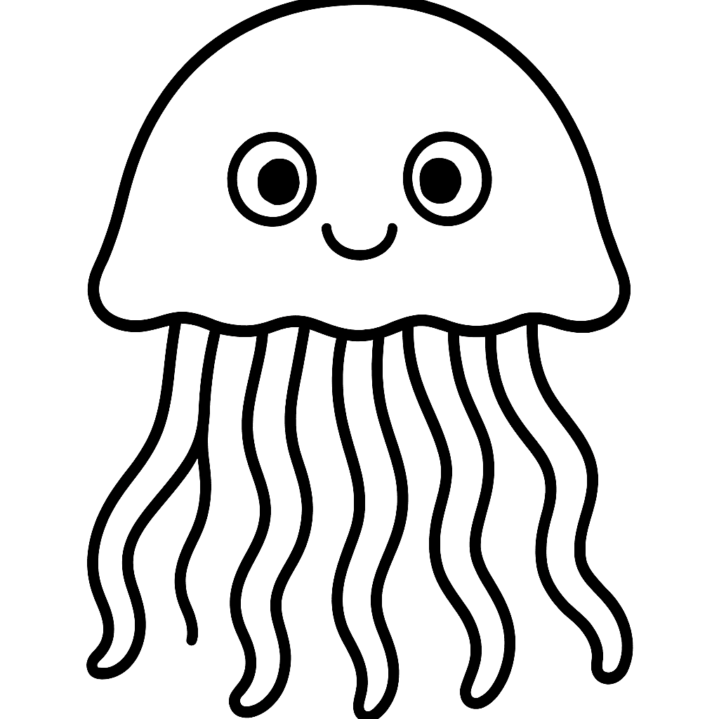 A Jellyfish Floating