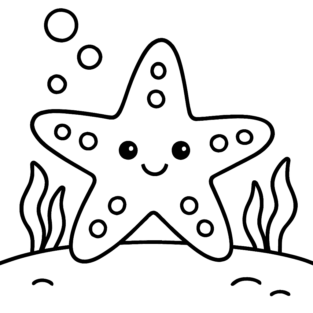 A Starfish On The Ocean Floor
