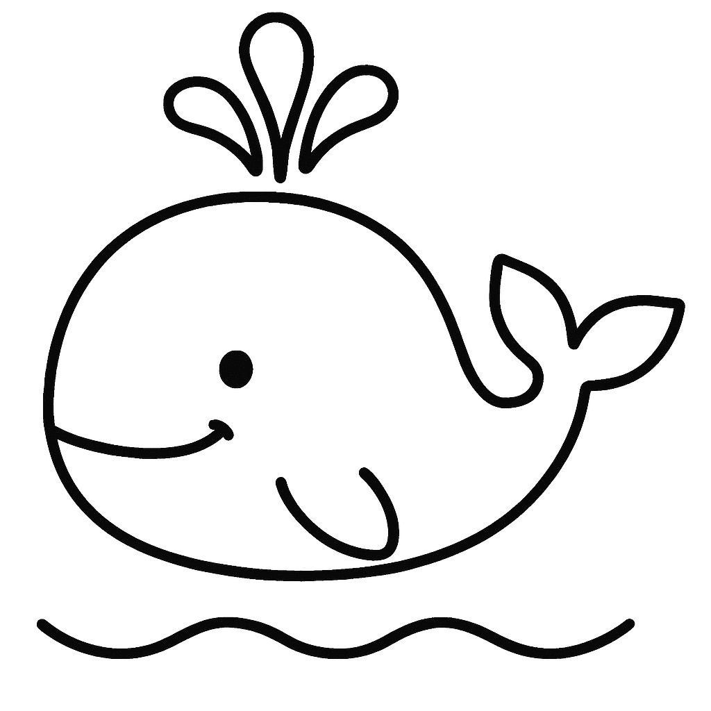 A Whale Spouting Water