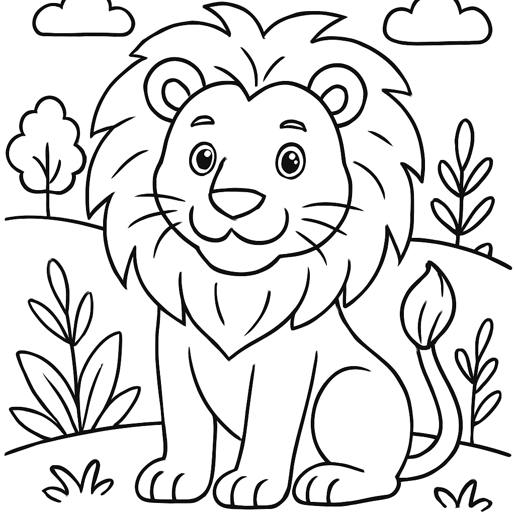 A Lion With A Big Mane