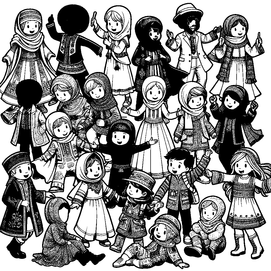 Children In Costume Playing Dress-up