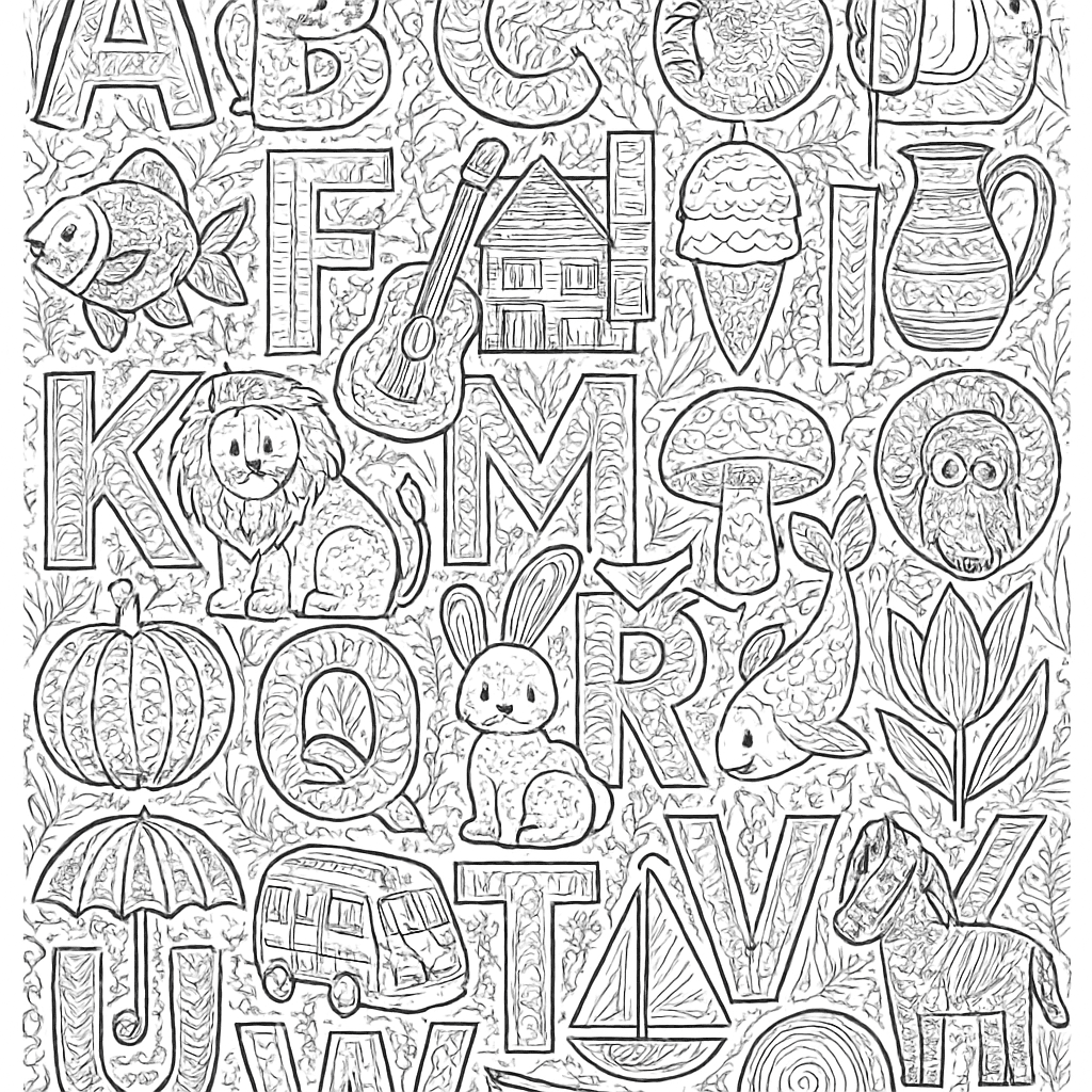 The Full Alphabet A To Z With An Object For Each Letter