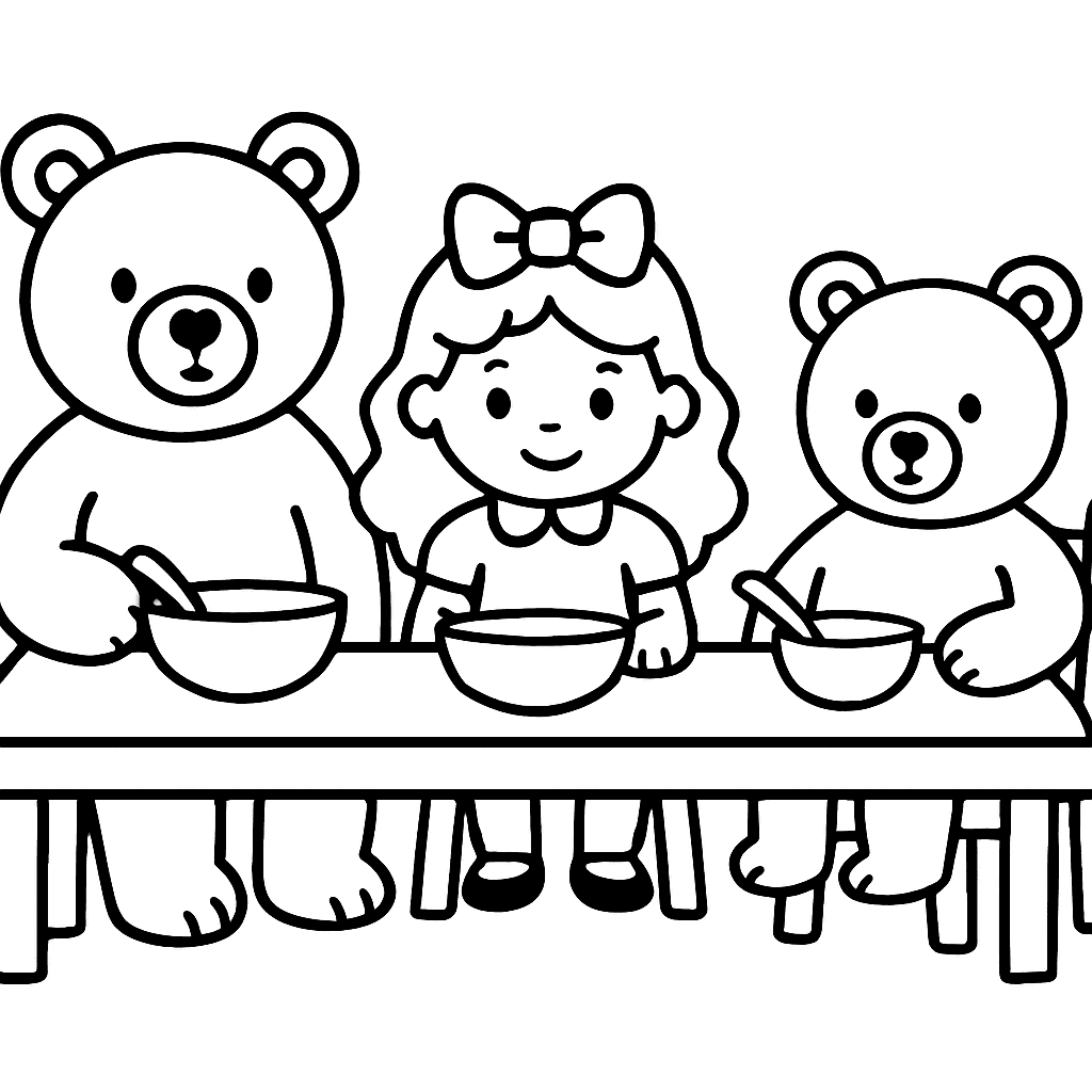 Goldilocks And The Three Bears At The Table