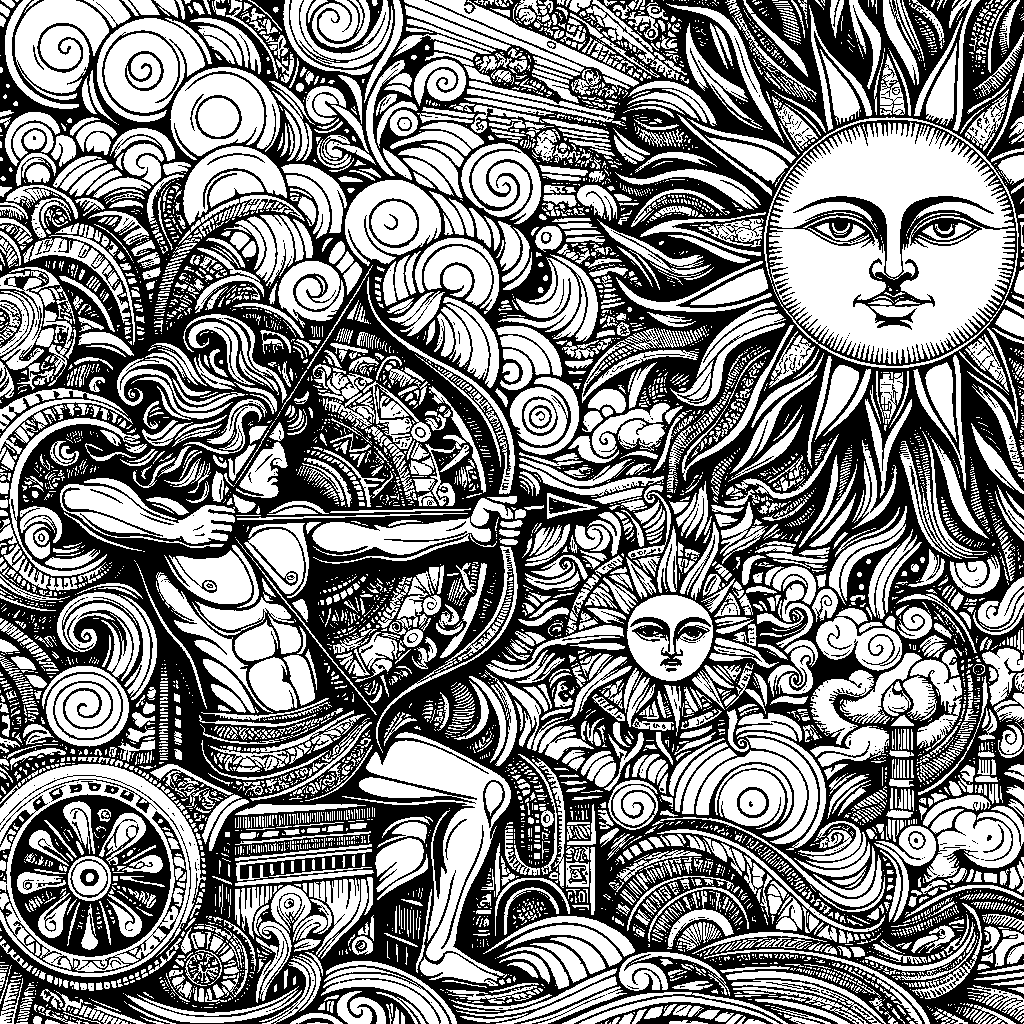 The Wind And The Sun Competing Over A Traveler