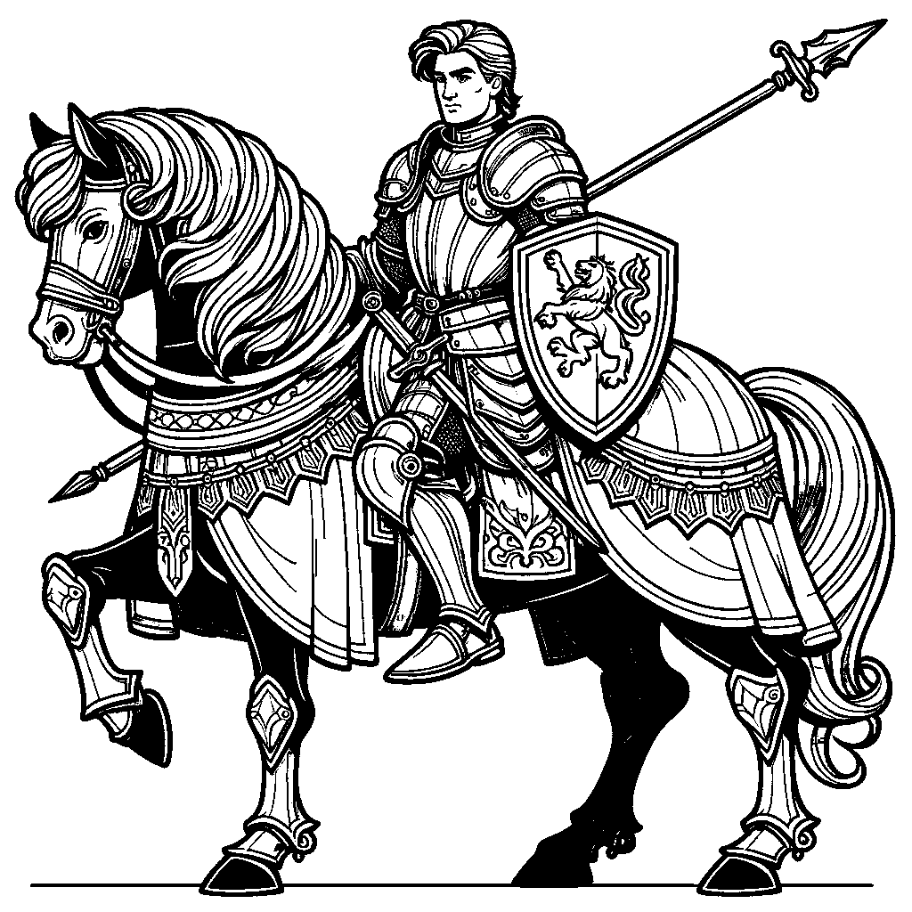 A Knight On A Horse