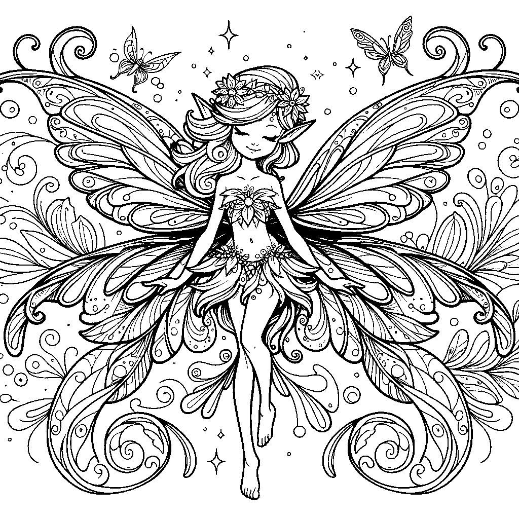 A Fairy With Sparkly Wings
