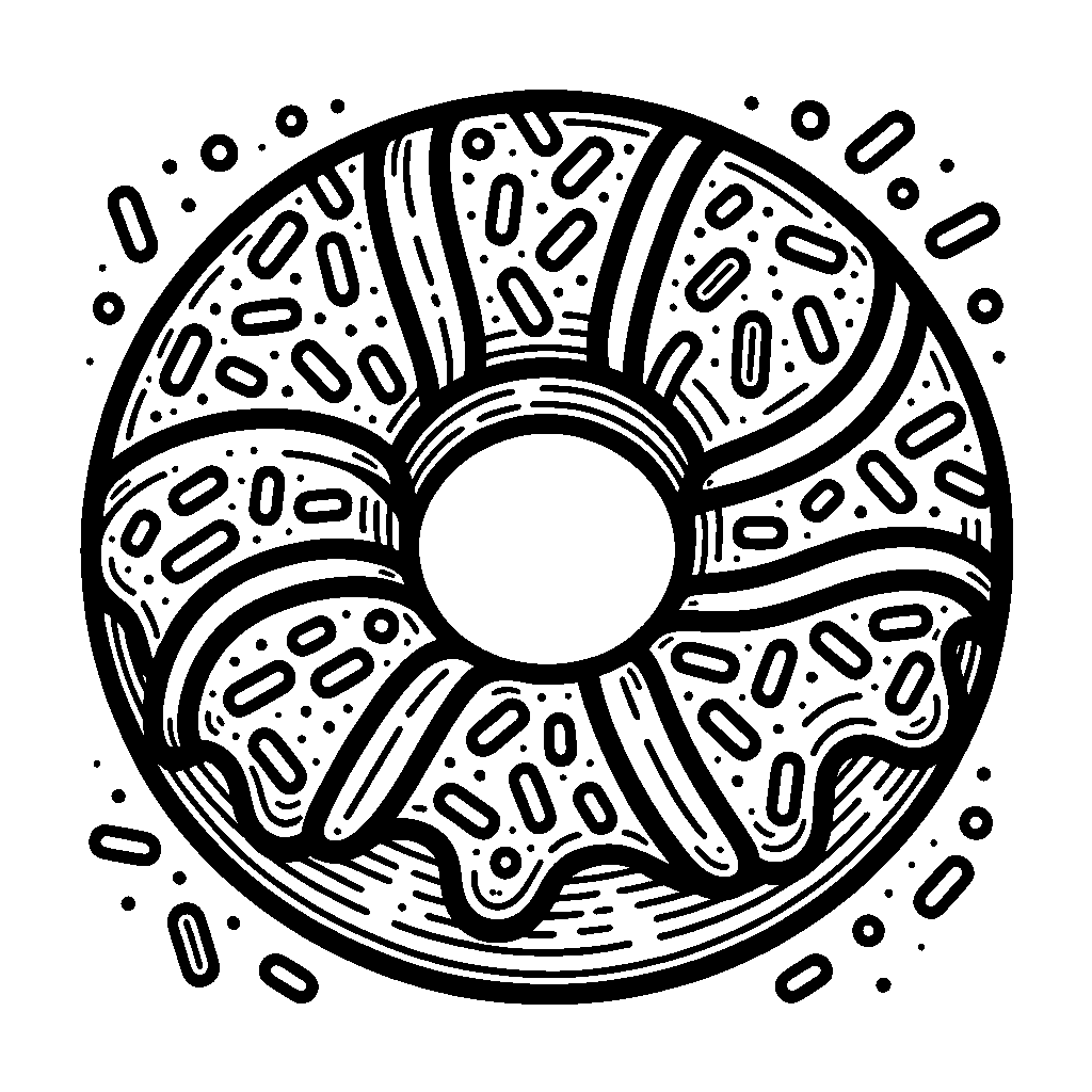 A Donut With Sprinkles