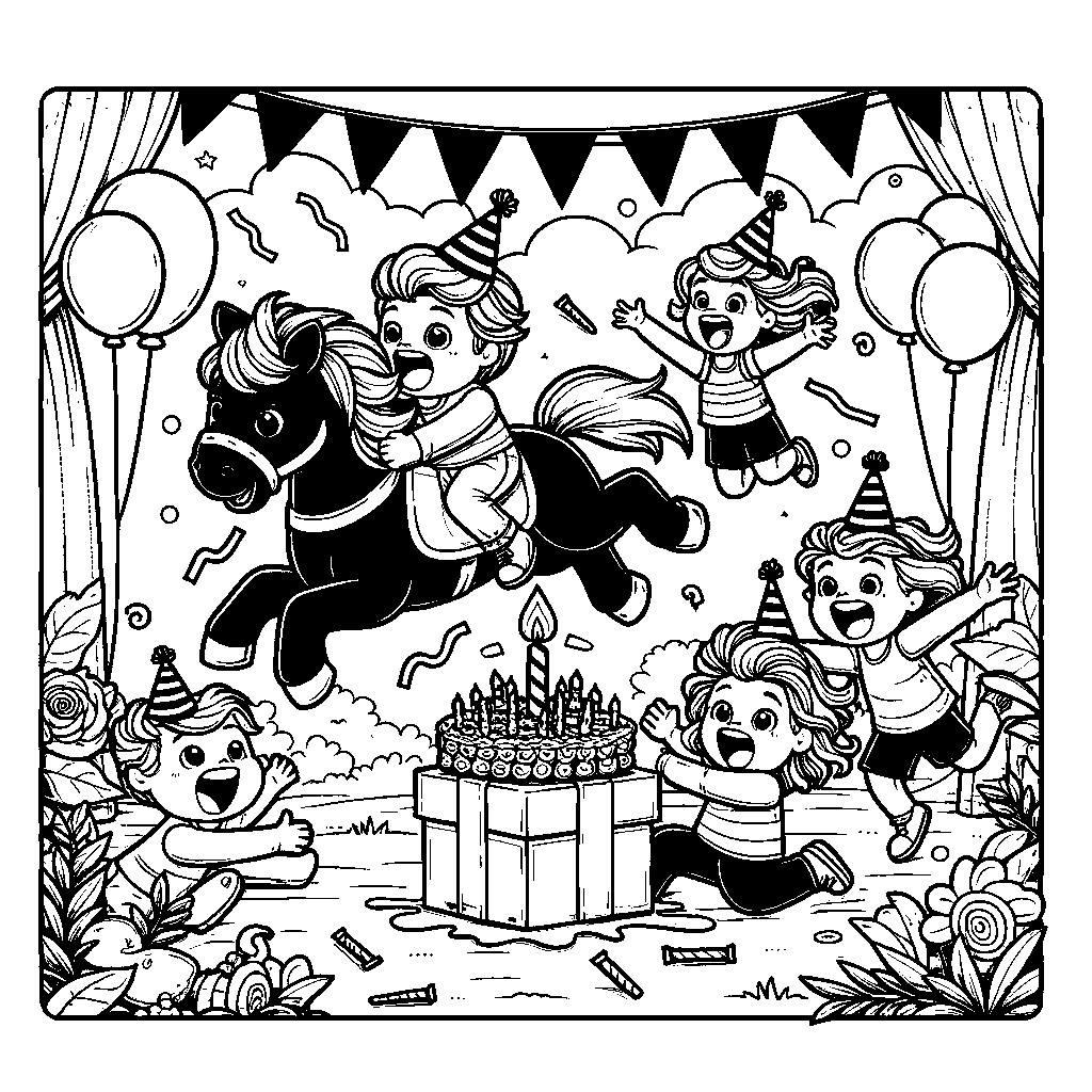 A Surprise Party Scene With Friends Jumping Out