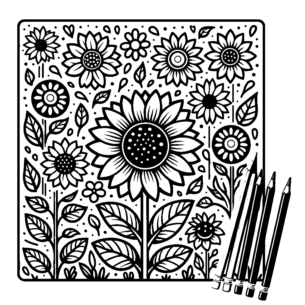 A Sunflower In A Garden