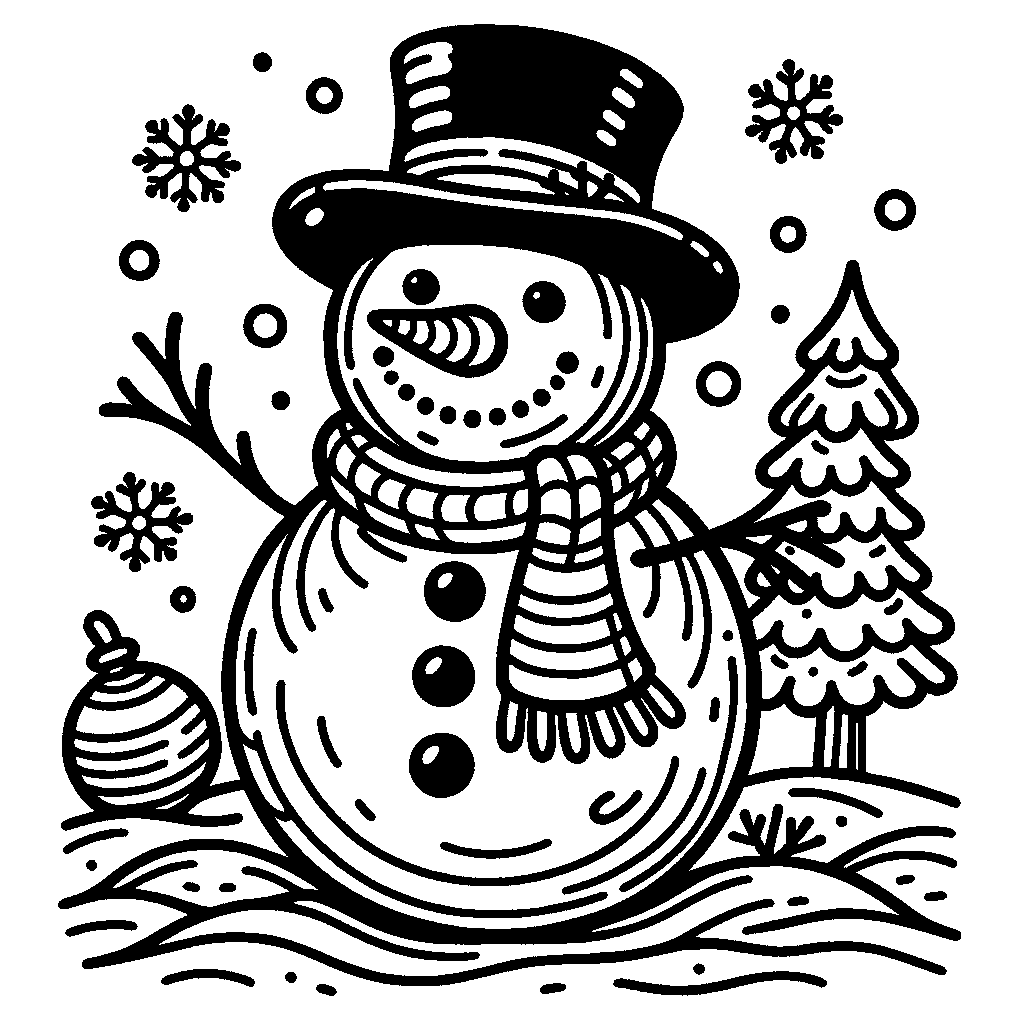 A Winter Snowman
