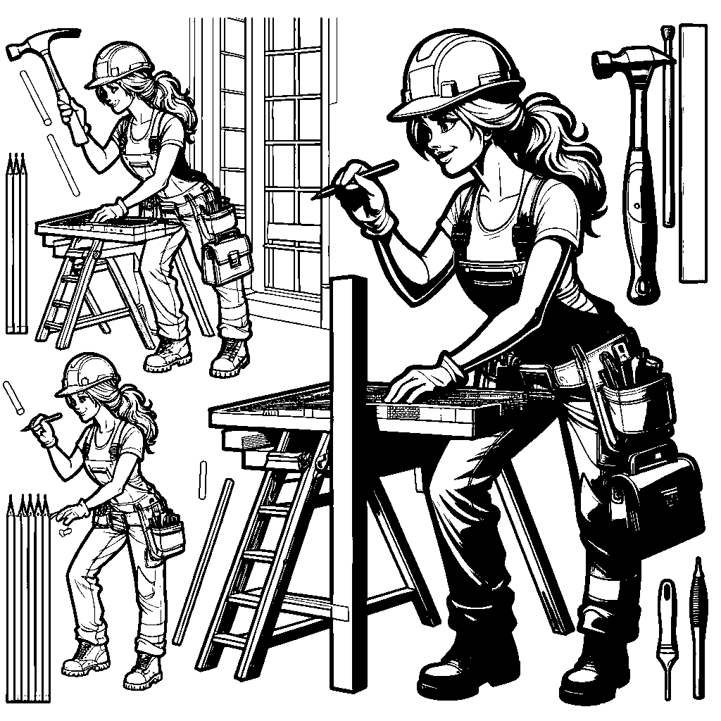 A Construction Worker Building