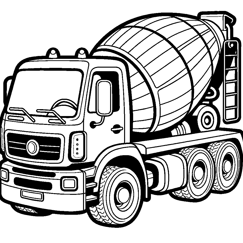 A Concrete Mixer Truck